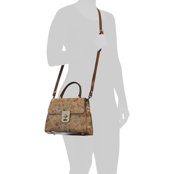 Patricia Nash Chauny Satchel Prairie Rose Printed Leather 10x7.5 Top Handle - Picture 3 of 6